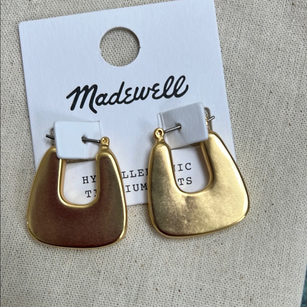 Madewell Gold Hoop Earrings